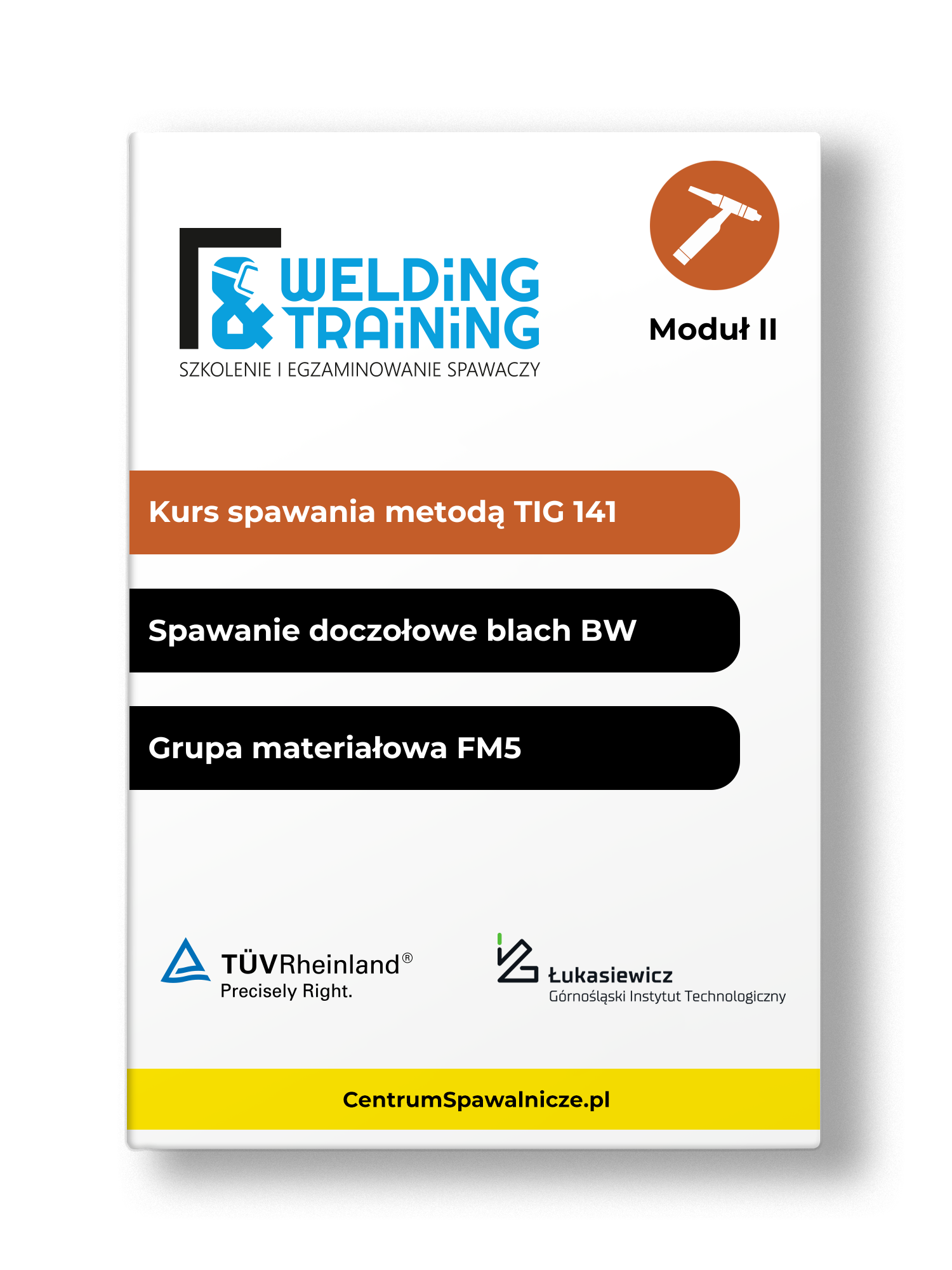 Kurs spawalniczy TIG 141 / spawanie doczołowe blach (BW) / FM5 / Welding & Training